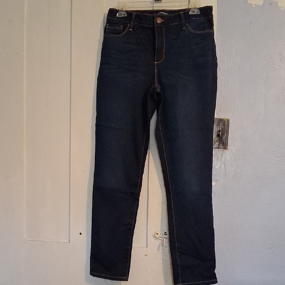 Bandolino Classic Dark Blue Straight Leg Jeans
